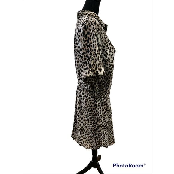 Short Sleeve Leopard Print Belted Dress by Fashion to Figure - Picture 3 of 10